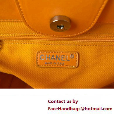 Chanel Shaded Calfskin  &  Silver-Tone Metal Shopping Bag AS3351 Orange 2024